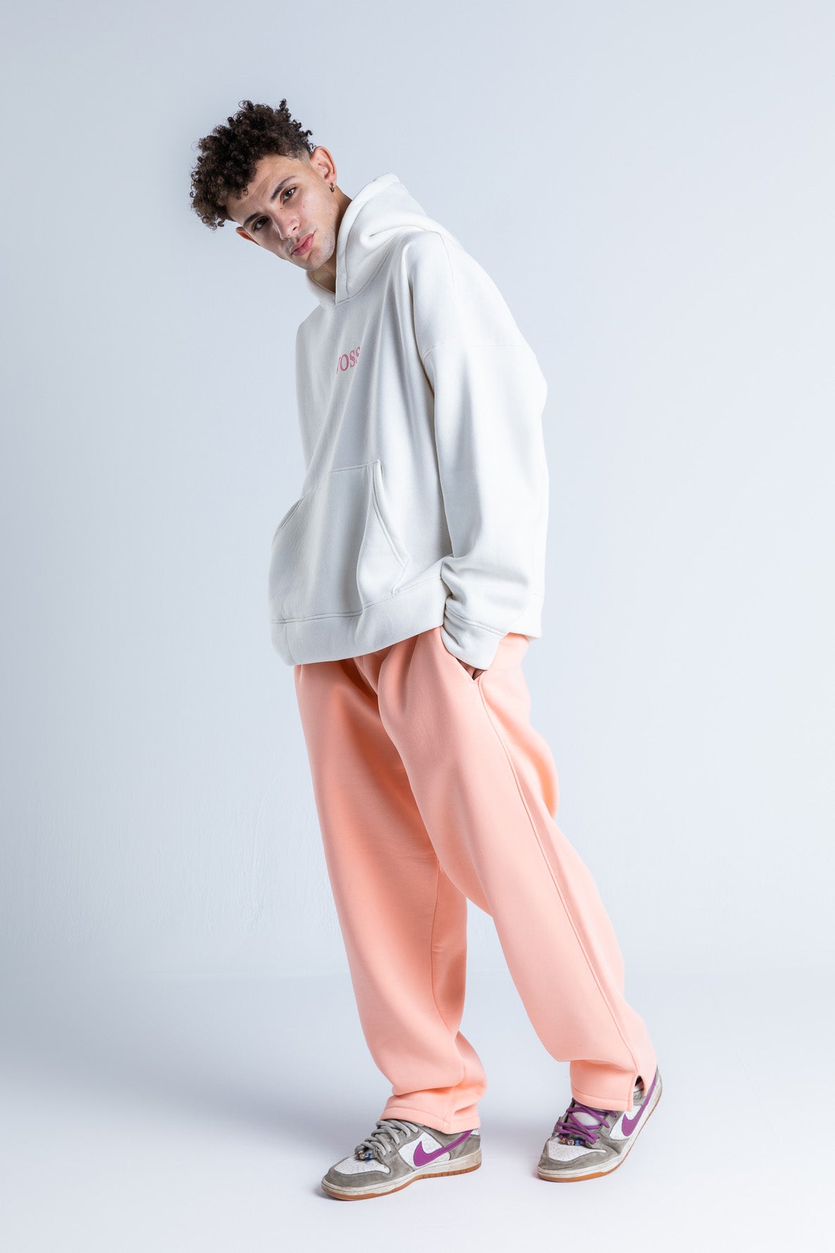 Pink Wide-Legged Sweatpants
