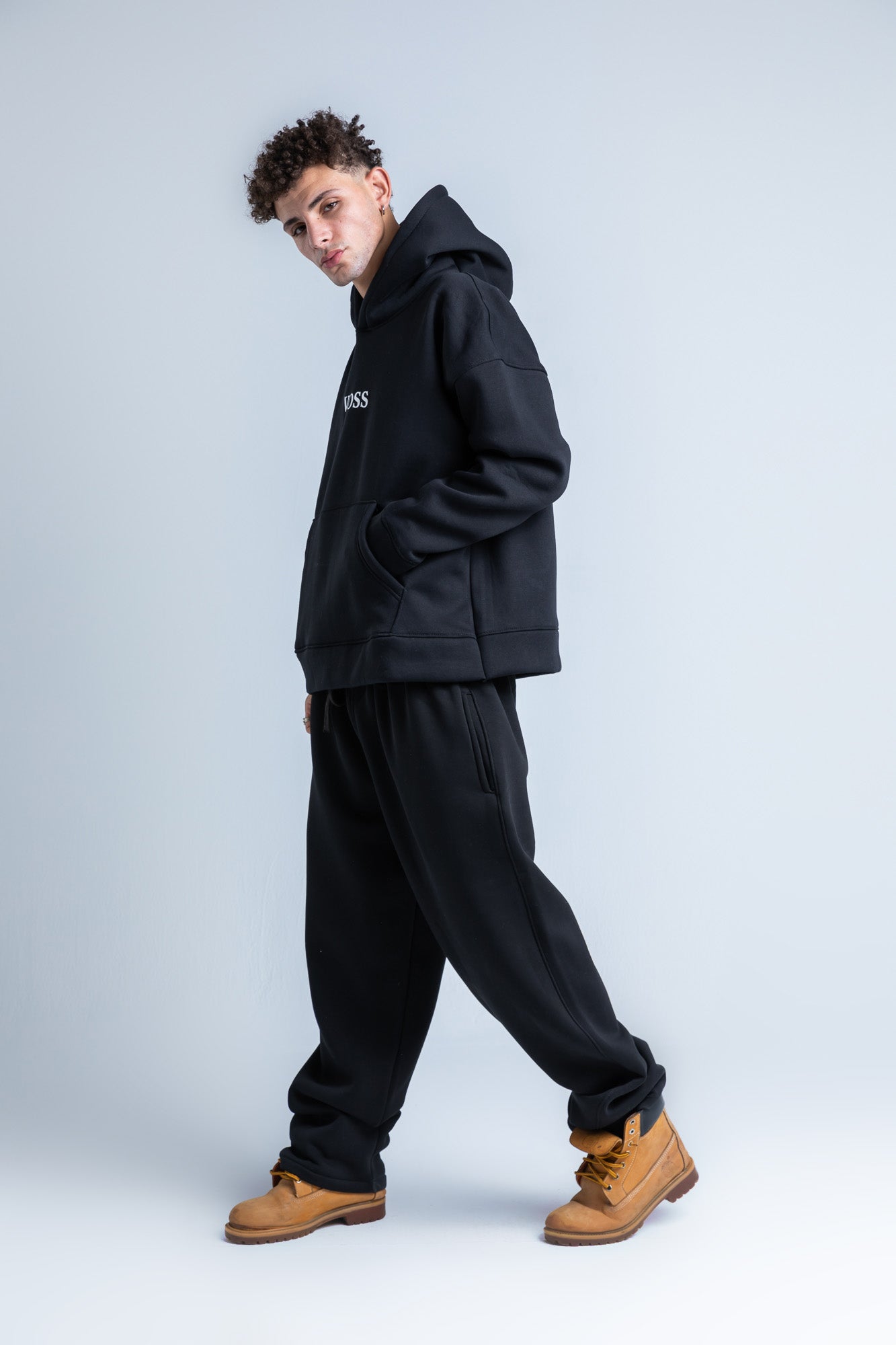 Black Wide Legged Sweatpants
