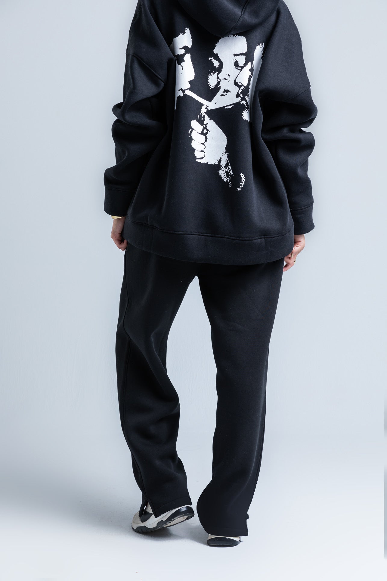 Black Wide Legged Sweatpants