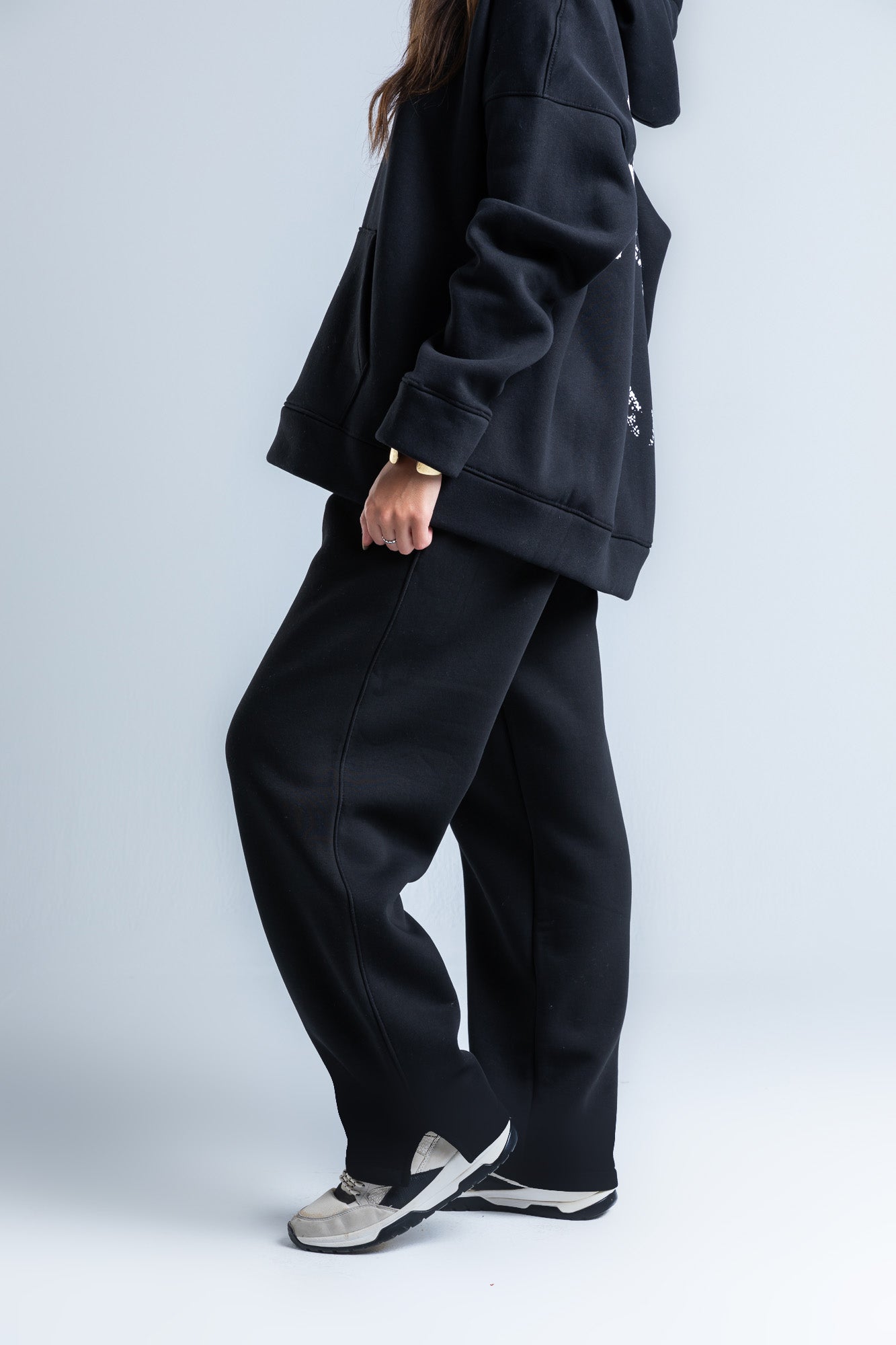 Black Wide Legged Sweatpants