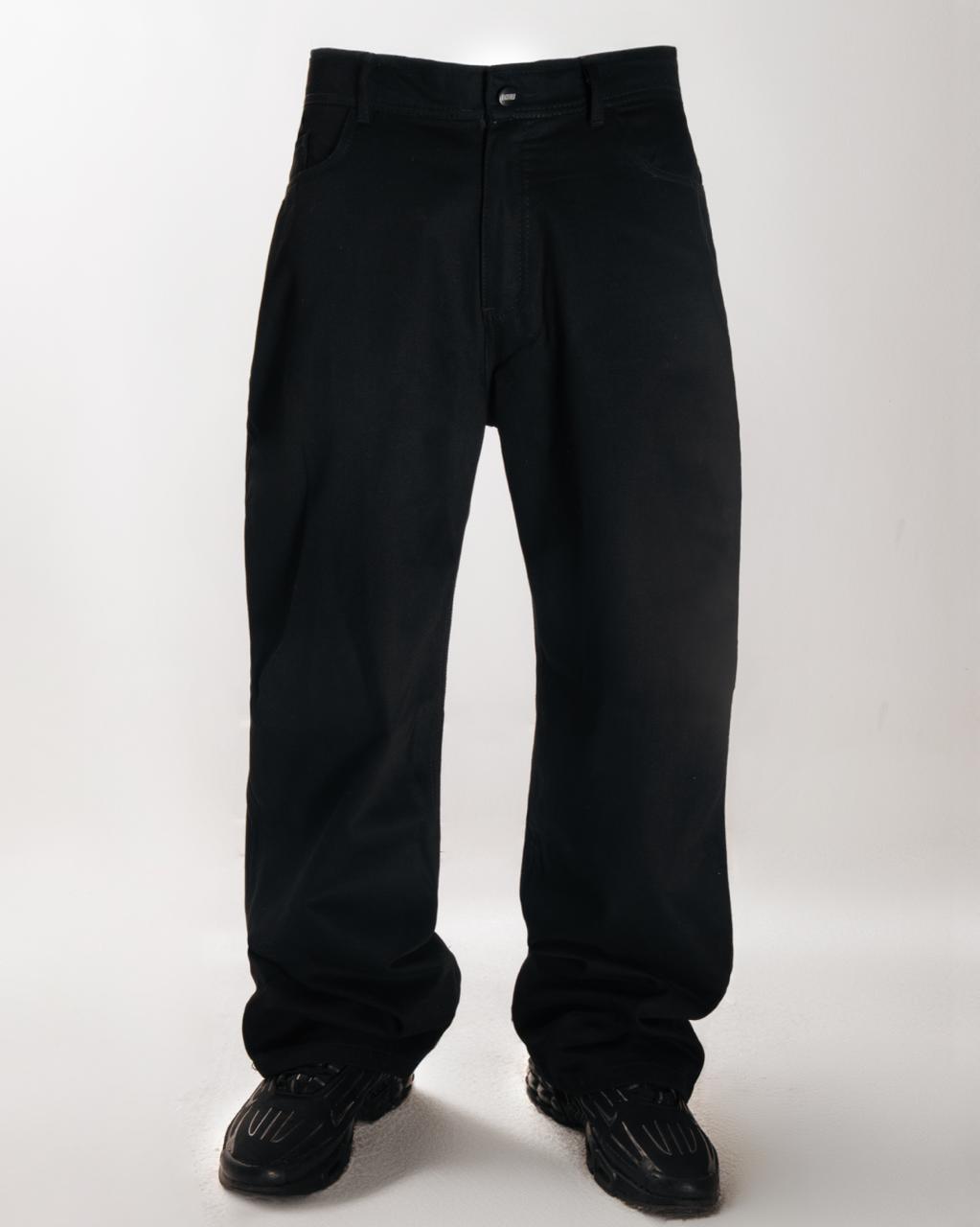 Unisex Authentic Denim - Wide Leg Dark Black – Voss
