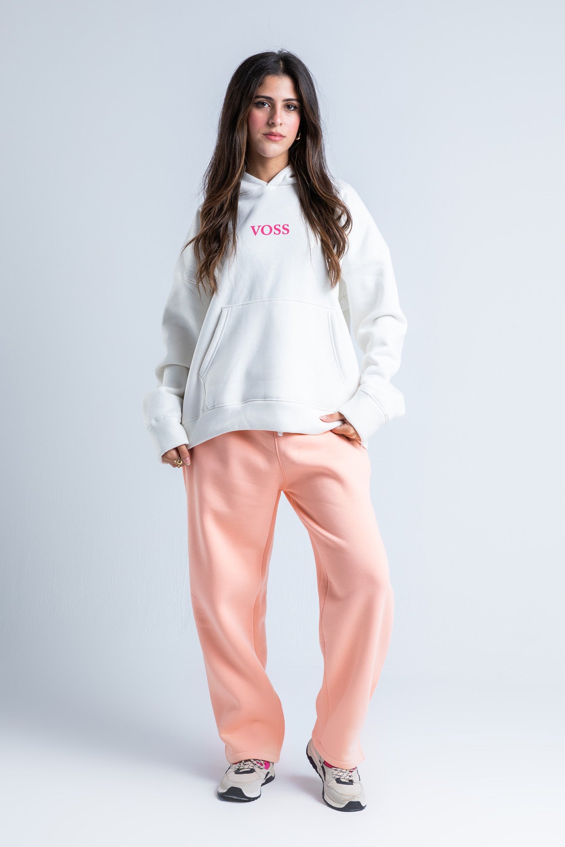 Pink Wide-Legged Sweatpants